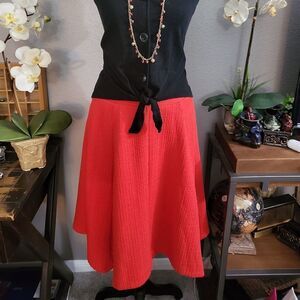 Maeve by Anthropologie knit bright orange skirt
